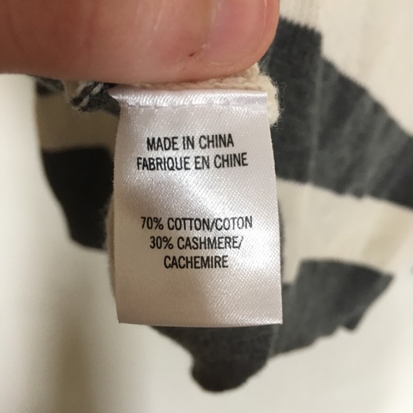 Theory | Gray And White Stripe Gesica Sweater - Picture 8 of 8